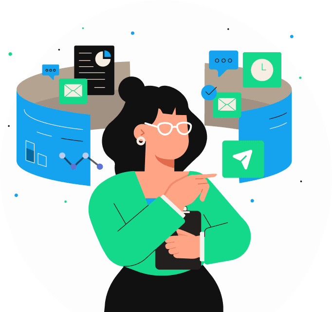 Ilustração de notificações