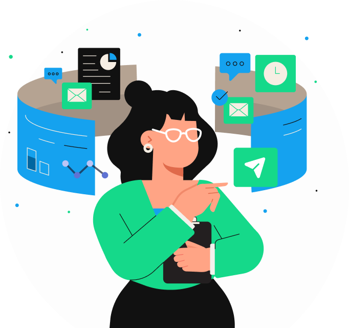 Ilustração de notificações